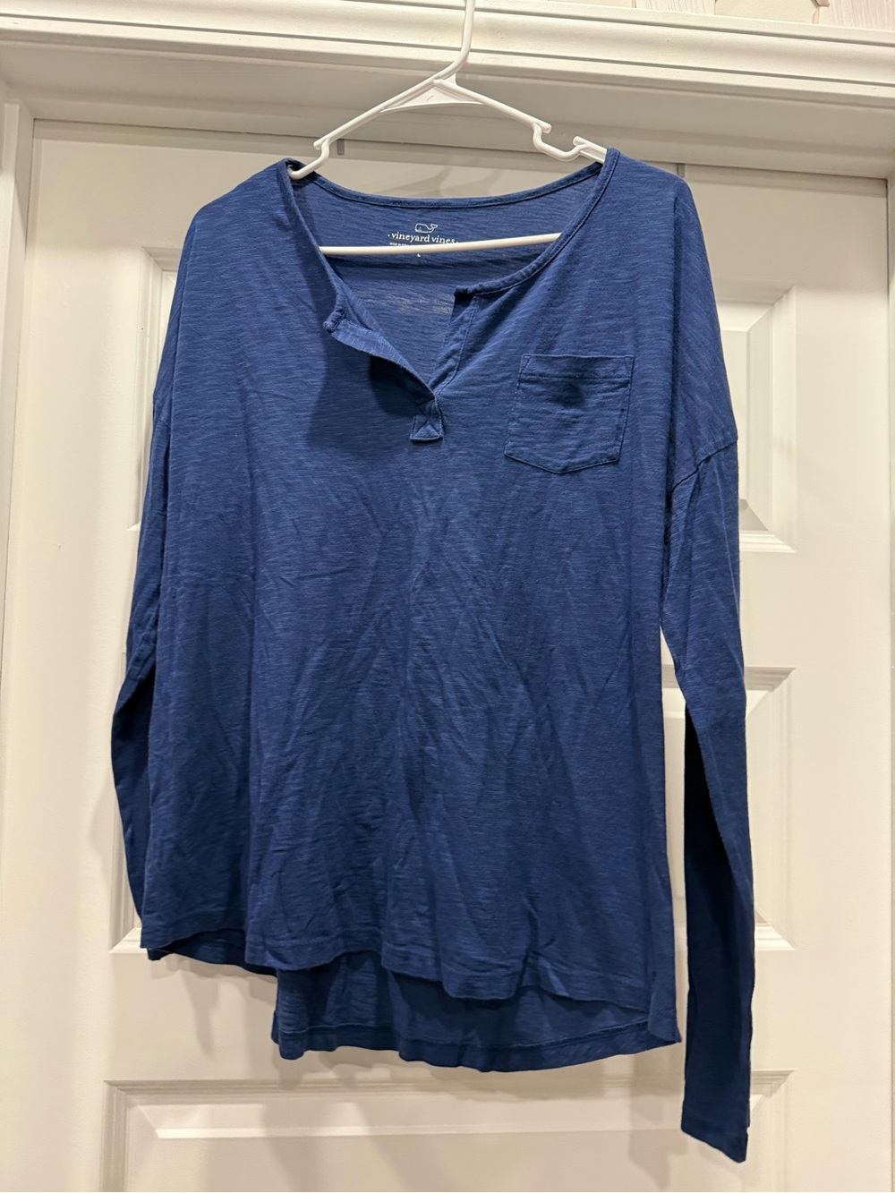 Vineyard Vines Navy Blue Long Sleeve Henley